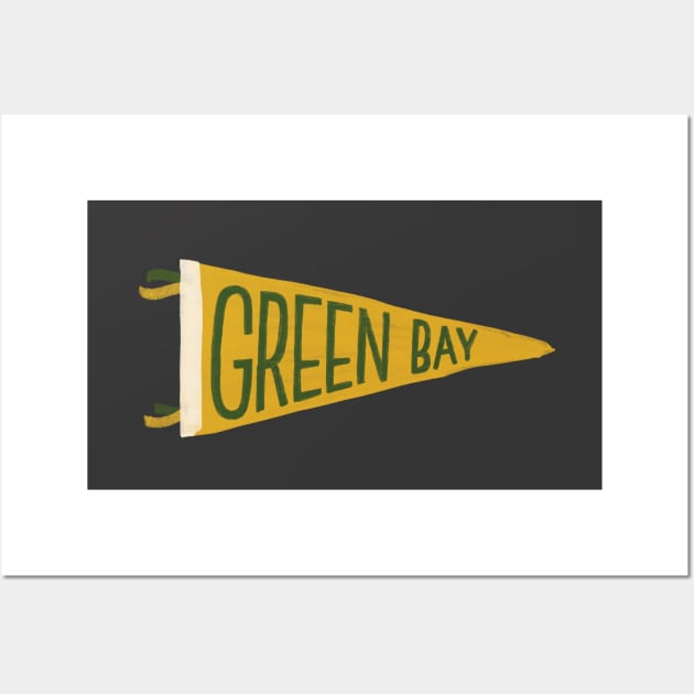 Green Bay Pennant Wall Art by witandco